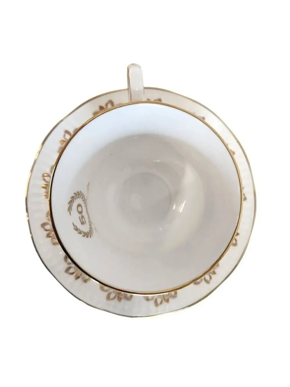 Elizabethan Staffordshire Hand Decorated 50th Anniversary Fine Bone China Tea Cu